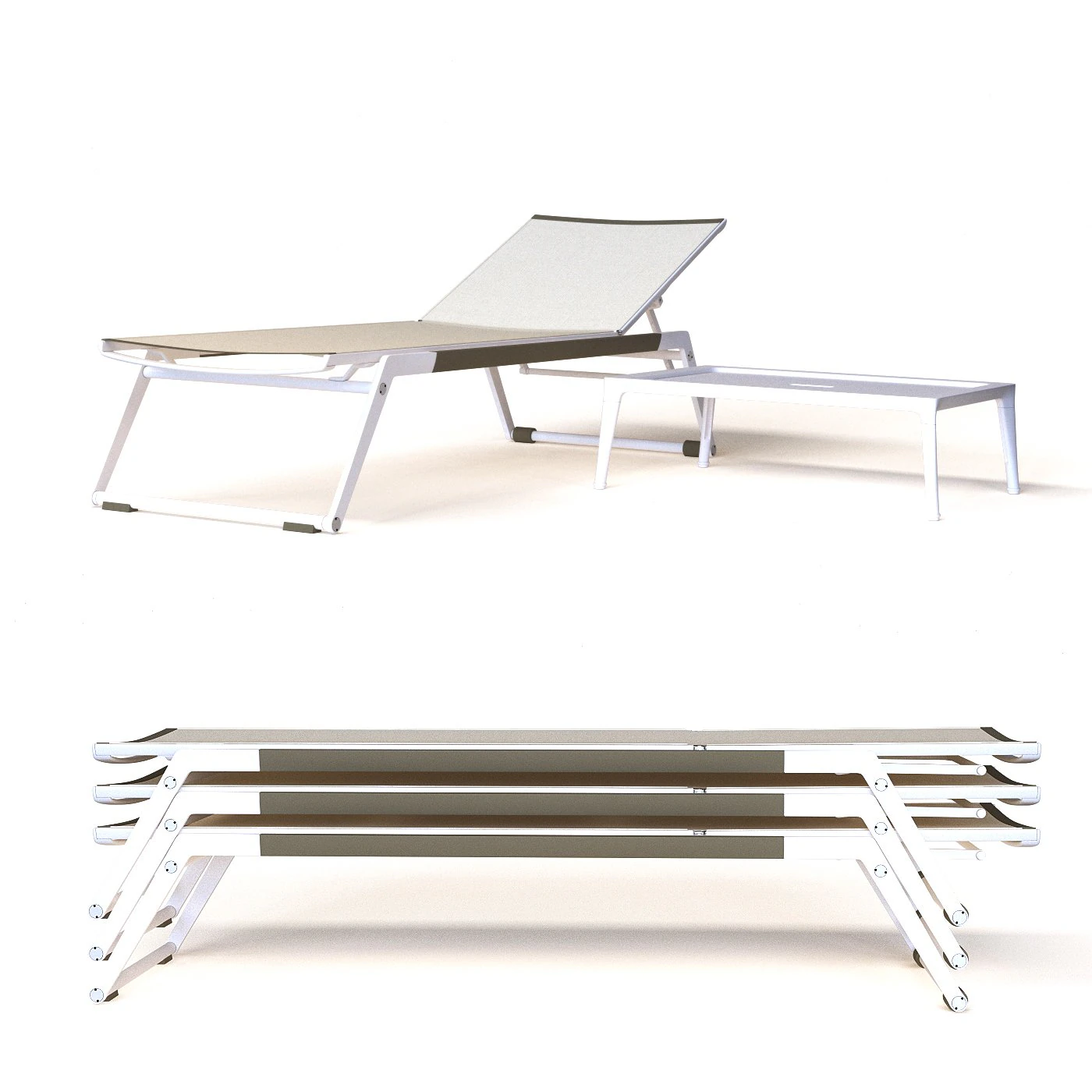 Furniture Mirto Outdoor BB Italia 3D Model .c4d .max .obj .3ds .fbx .stl .blend
