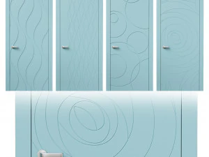 Porta moderna serie 2 Modello 3D