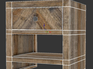 Moes Teigen Nightstand 3D Model