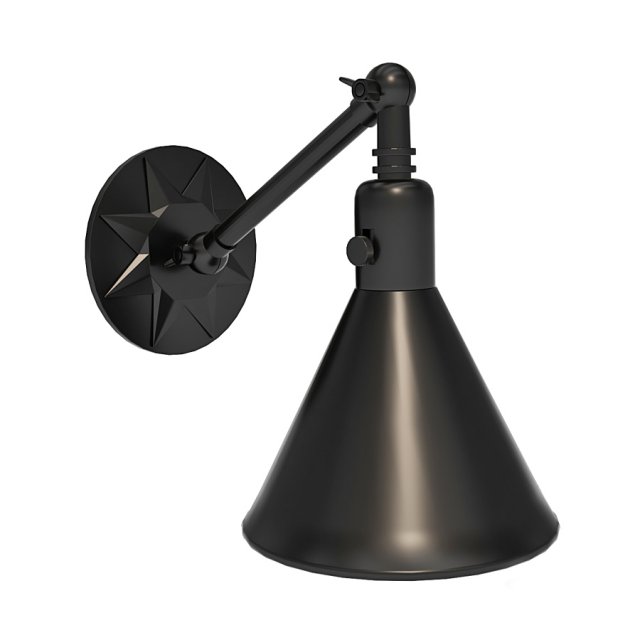 Sconce Morgan One Light Modelo 3D .c4d .max .obj .3ds .fbx .stl .blend 