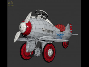 Kids pedal plane Murray Pursuit 3D Модель