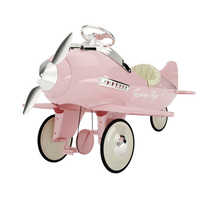 Childrens Pedal Plane Fantasy Flyer Model 3D .c4d .max .obj .3ds .fbx .stl .blend 