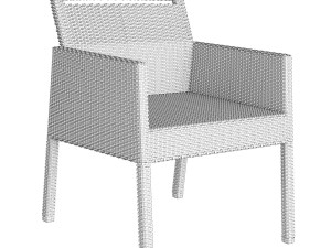 Armchair Niche ACFW FV Bronze 3D Model