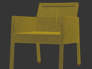Armchair Niche ACFW FV Bronze 3D Model
