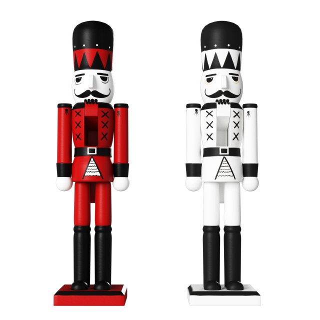 Wooden figurine Nutcracker Modello 3D .c4d .max .obj .3ds .fbx .stl .blend