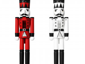 Wooden figurine Nutcracker 3D Model
