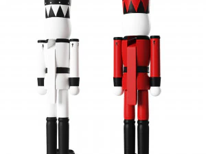 Wooden figurine Nutcracker 3D Model