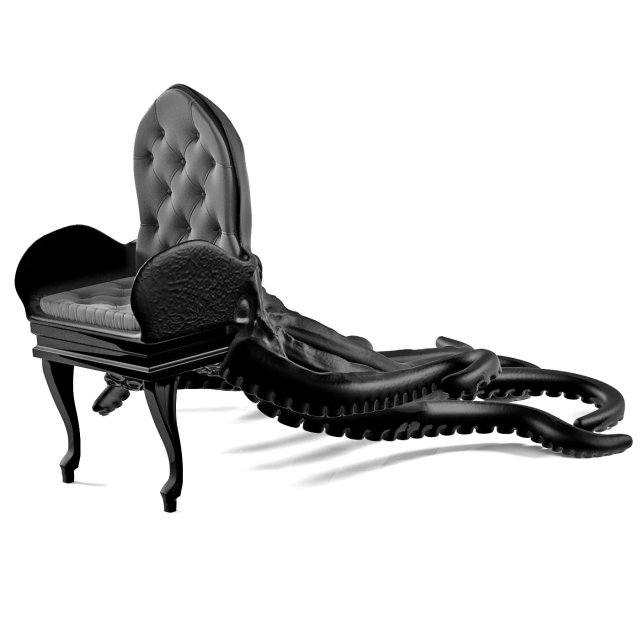Octopus chair 3D Model .c4d .max .obj .3ds .fbx .stl .blend