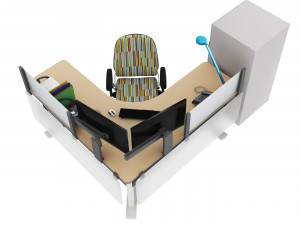 Office furniture1 Modello 3D