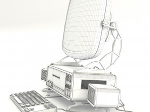 Computer Old style 3D-Modell