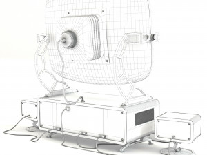 Computer Old style 3D-Modell