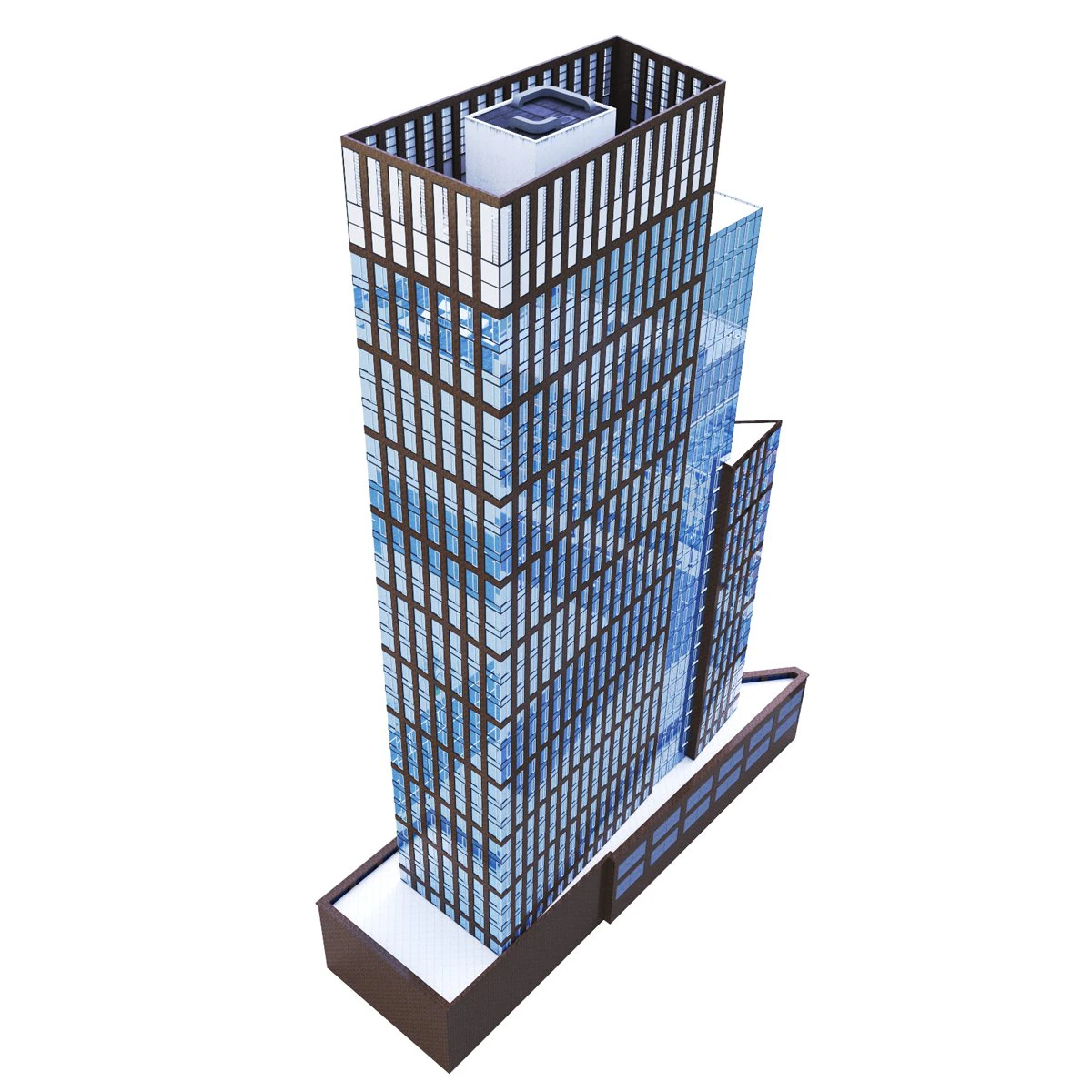 One Hudson Yards skyscraper 3D Model .c4d .max .obj .3ds .fbx .stl .blend