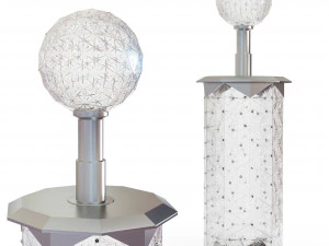 Kristalls&auml;ule Jamestown One Times Square 3D Modell