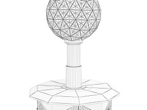 Crystal column Jamestown One Times Square 3D Модель