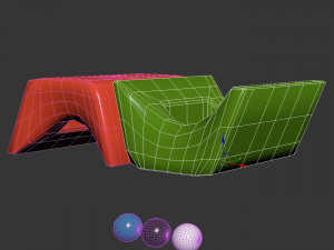 Ottoman Otto Ottoman and Planter 3D 모델