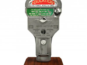 Retro parking meter 3D Model