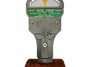 Retro parking meter 3D-Modell