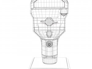 Retro parking meter 3D-Modell