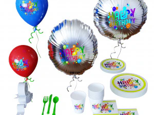 Geburtstagsdekoration 3D Modell
