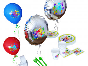 Birthday decor Model 3D