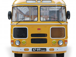 Bus PAZ-672 3D Model