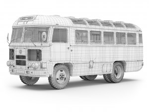 Bus PAZ-672 3D Model