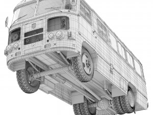 Bus PAZ-672 3D Model
