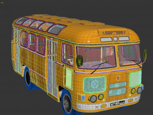 Bus PAZ-672 3D Model