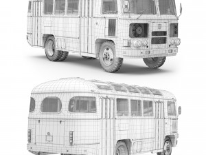 Bus PAZ-672 3D Model