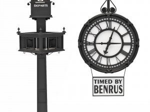 Bernus Clock column 3D मॉडल
