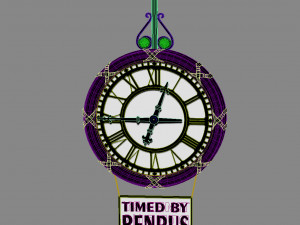 Bernus Clock column Model 3D