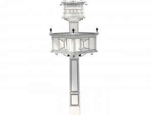 Bernus Clock column 3D Model