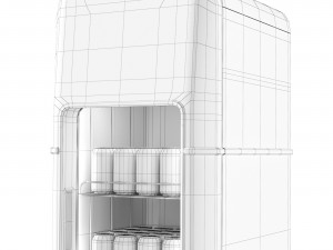 Refrigerator Retro Pepsi Cola 3D 모델