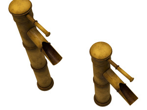 Bamboo Style Brass Mixer 3Dモデル