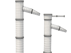 Bamboo Style Brass Mixer 3Dモデル