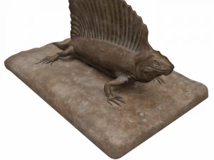 Plaster Lizard 3D Model