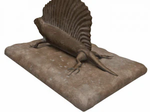 Plaster Lizard 3D Model