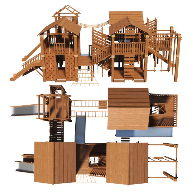 Playground Model 3D .c4d .max .obj .3ds .fbx .stl .blend 