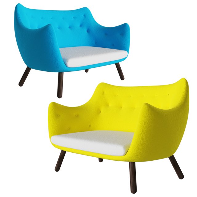 Poet sofa 3D-Modell .c4d .max .obj .3ds .fbx .stl .blend 