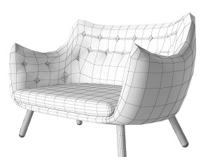 Poet sofa 3D-Modell