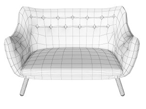 Poet sofa 3D-Modell