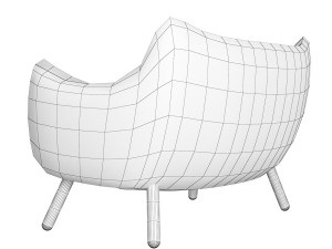Poet sofa 3D-Modell