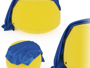 Pouf Ile Round Hivemodern 3Dモデル