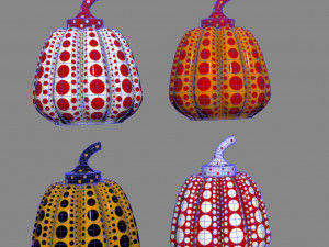 Pumpkin Yayoi Kusama 3D 모델