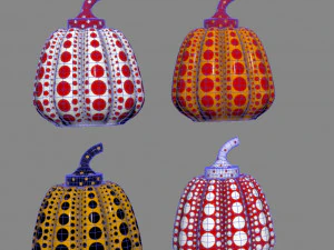 Pumpkin Yayoi Kusama 3D Model