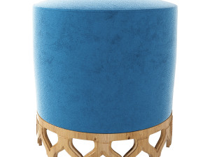 Pouf Raccan Ottoman 3D Model