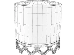 Pouf Raccan Ottoman 3D Model