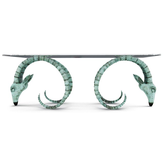 Table Ram Heads 3D मॉडल .c4d .max .obj .3ds .fbx .stl .blend 