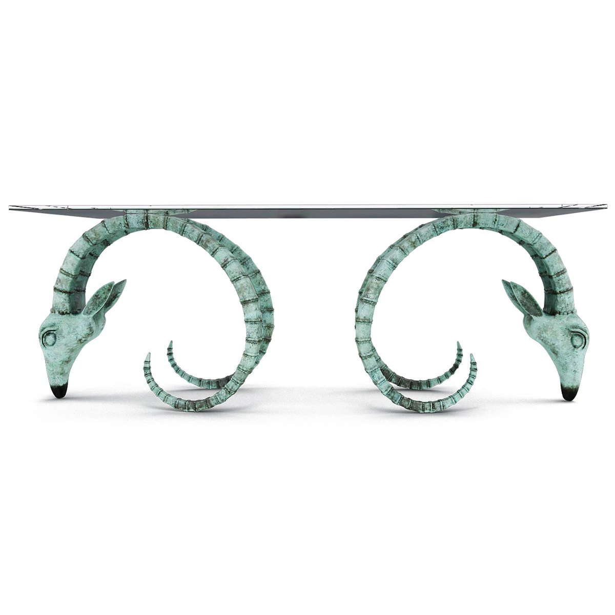 Table Ram Heads 3D Model .c4d .max .obj .3ds .fbx .stl .blend 