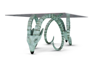 Table Ram Heads 3D मॉडल